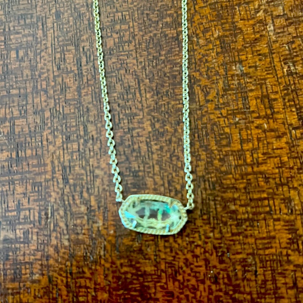 Elisa Necklace in Gold with Champagne Stone